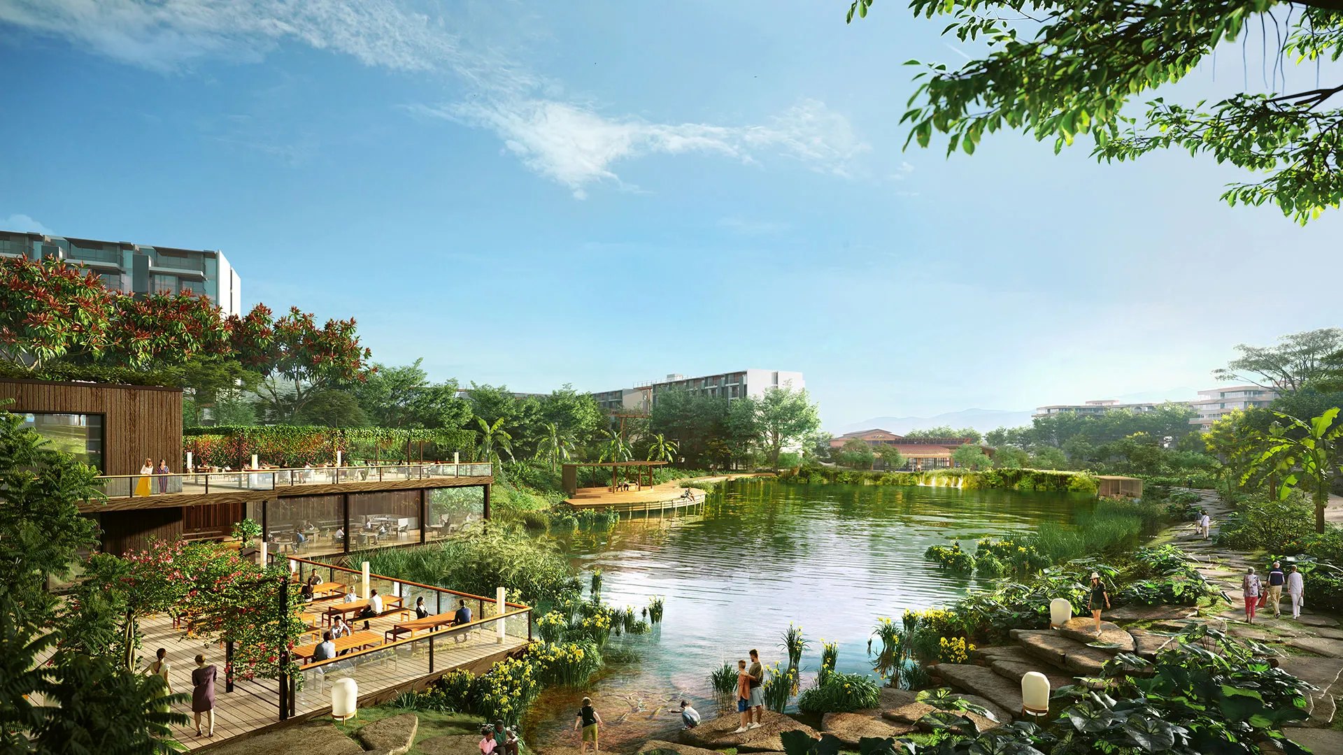 Laguna Lakelands — lakeside dining pavilion